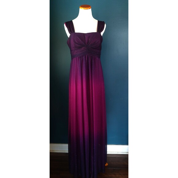 Vintage Y2K Onyx Nite Formal Dress Ombre Pink Purple Sparkle Whimsigoth Fairy 12 - Picture 1 of 13
